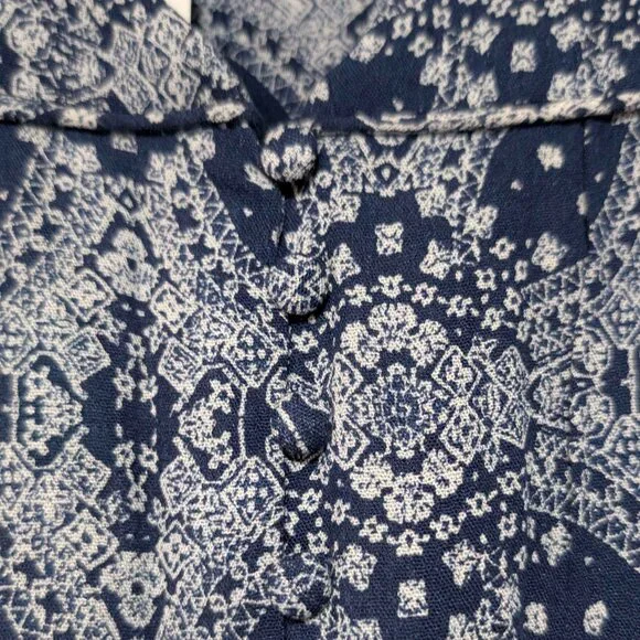 Skies Are Blue Navy and White Short Sleeve Blouse Size 3X NWT - Picture 4 of 8